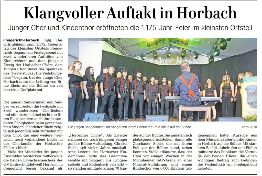 Eröffnung der 1175 Jahrfeier