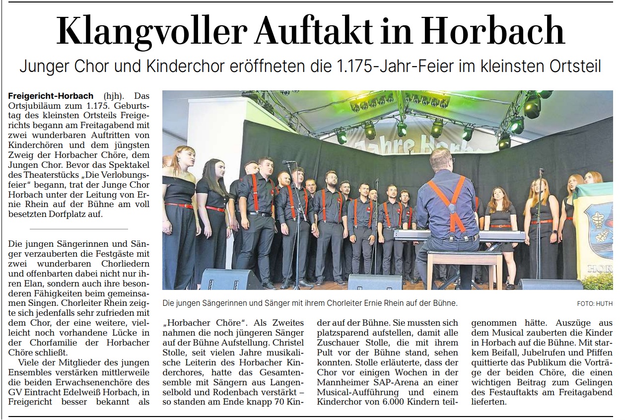 Eröffnung der 1175 Jahrfeier